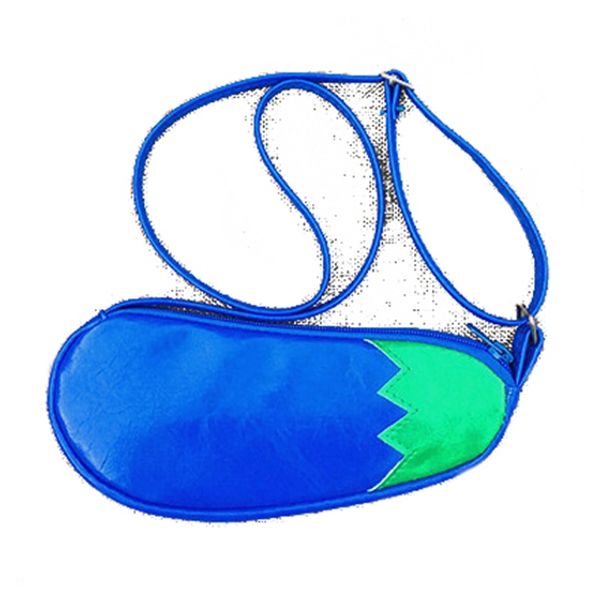 

pu leather children's cartoon cute eggplant shape shoulder bag 22 * 9 * 2cm