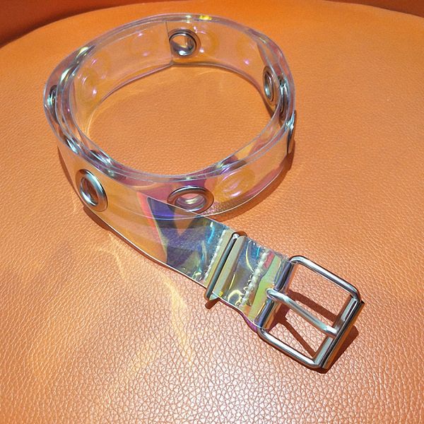 

2018 new pvc belt womens transparent fashion personality wide belts all-match leisure jeans long simple slim lady girdle, Black;brown