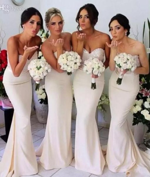 

2019 satin long bridesmaid dresses sequined sweetheart neck floor length formal party gowns sleeveless maid of honor dress under 100, White;pink