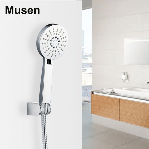 

abs chrome finish g1/2 connection 3pcs shower set air injection shower head water saving for bathroom