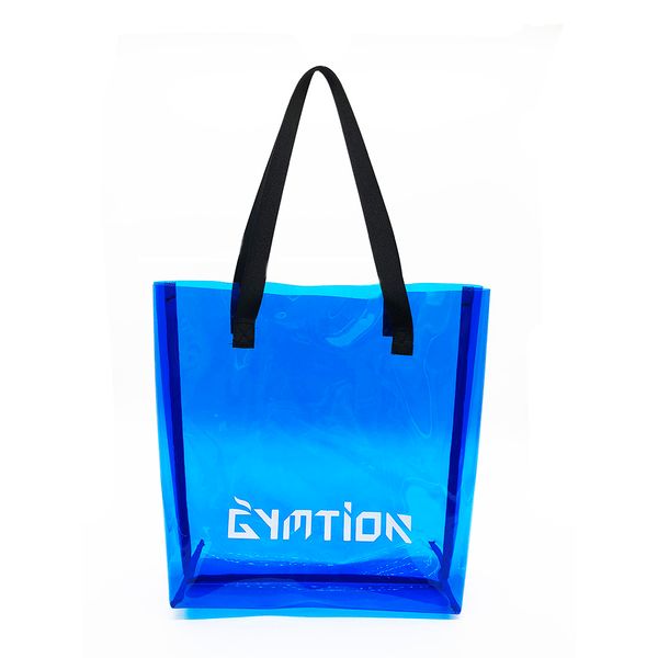 

clear color tote bag pvc vinyl beach handbag promotional bag available for custom