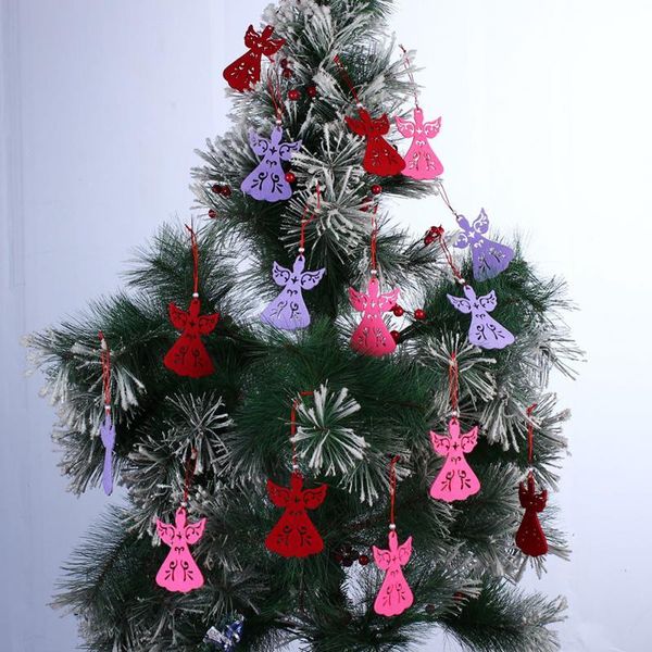 

5pcs angel style christmas tree decoration pendant hanging xmas ornament 3 colors