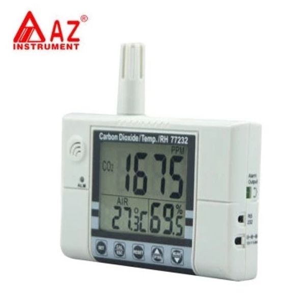 

az77232 3 in 1 air quality monitor co2 temperature meter humidity meter indoor air quality detector carbon dioxide alarm tester