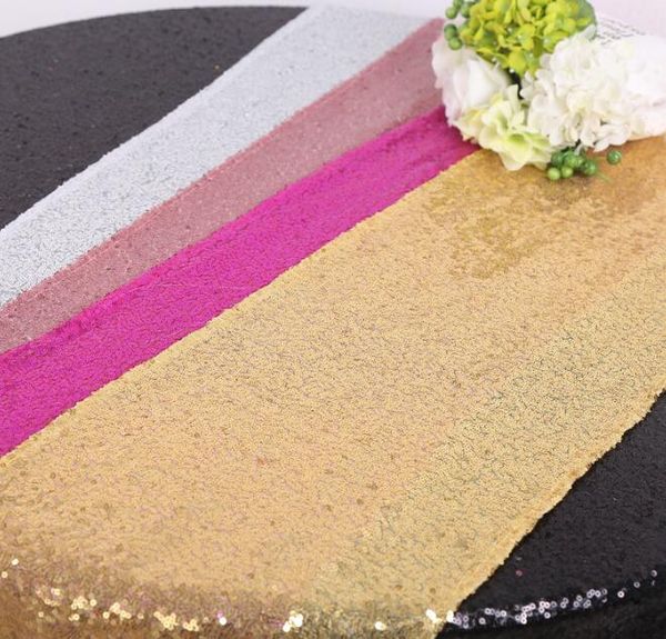 Decoração Tabela Lantejoula Runner Tabela brilhante Glitter Tabela Runner para Dinner Party Casamento Casa 30 * 275 centímetros