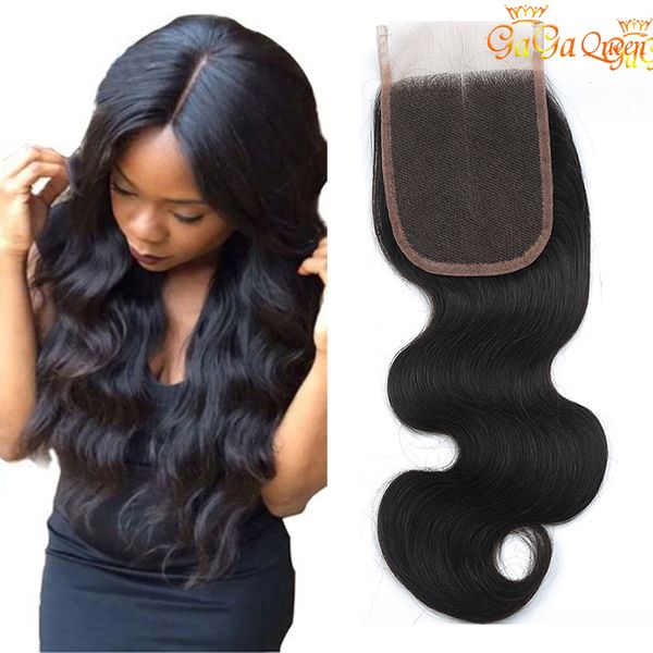 

Brazilian body wave clo ure 1pc 4x4 lace clo ure unproce ed brazilian virgin hair body wave human hair exten ion, Black;brown