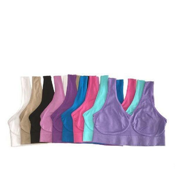 Alta Qualidade 9 cores Seamless Bra Push Up Esporte Bra Yoga Moda Sexy Underwear microfibra pulôver Bra Body Shape 6 tamanho para escolher