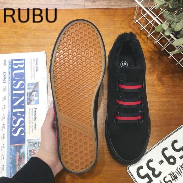 

2017 new arrival mens winter boots keep warm plush ankle boot snow work shoes men casual fur shoes man zapatillas /11, Black