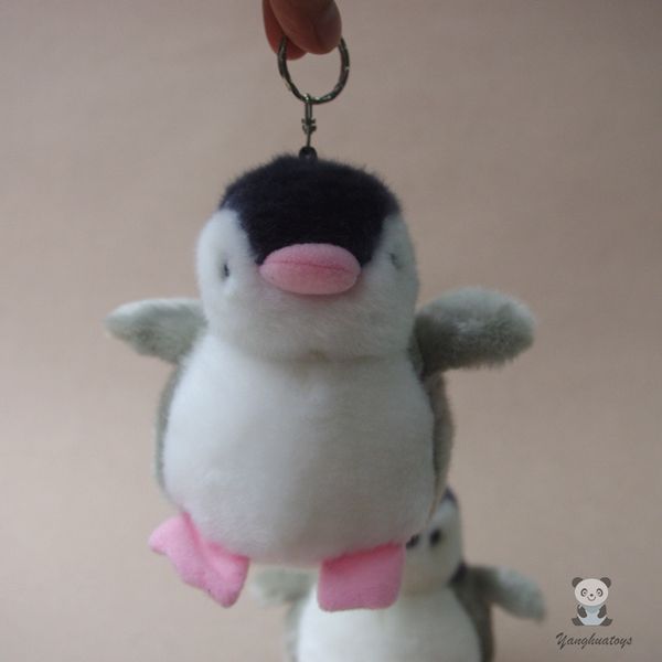 

cute baby penguin key chains doll toys real life plush animals bag pendant toy women present