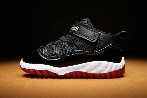 

online little baby kids 11 xi space jam shoes little baby boys girls toddlers 11s gamma concord bred walkers sneaker size 6c10c, Black