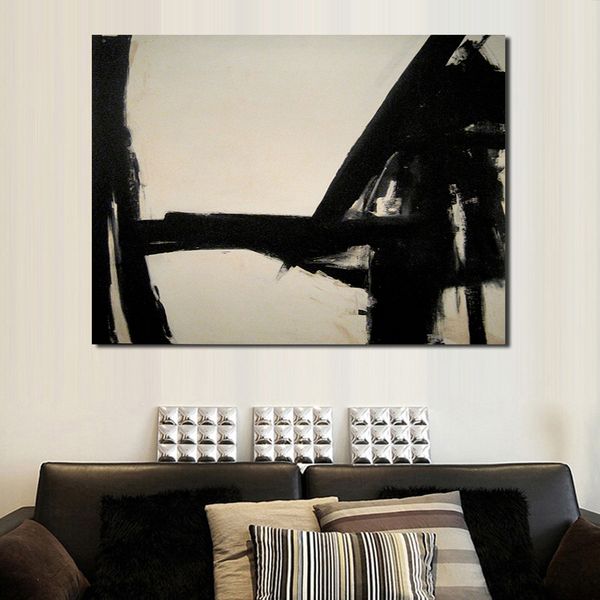 Grosshandel Franz Kline Abstraktes Olgemalde Leinwandbilder Fur Wohnzimmer Wand Kein Rahmen Dekorative Bilder Von Framedpainting 24 96 Auf
