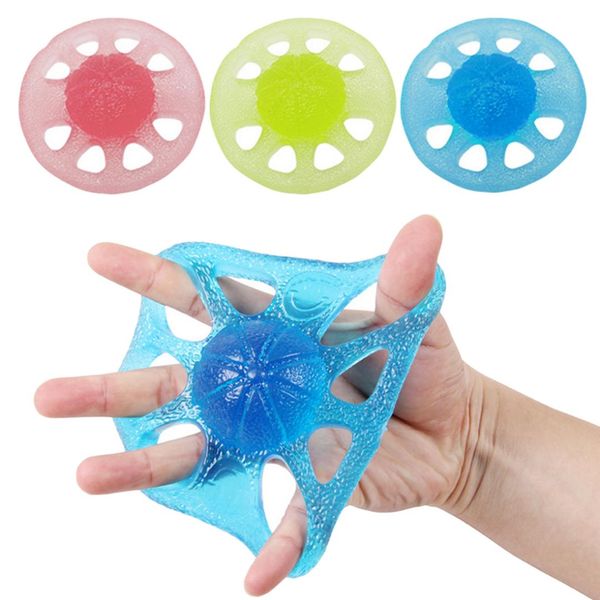 

silicone hand grip strengthener 8 holes finger extensor exerciser finger strength exerciser wrist rehabilitation training