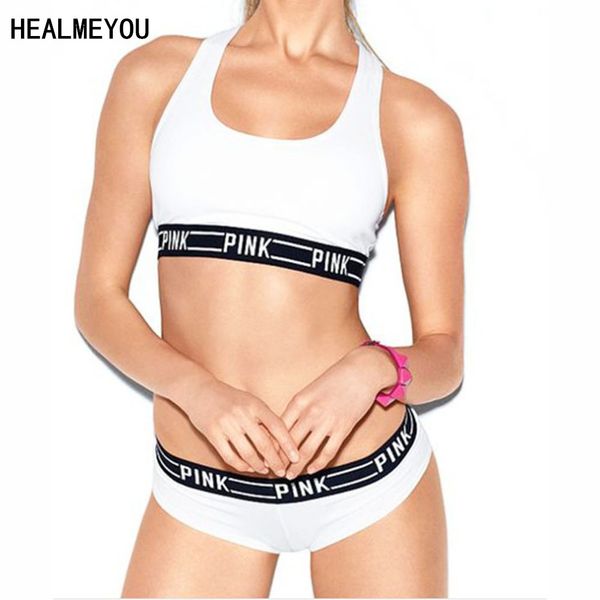 

fashion women printing strap underwear cotton bra vest crop set, Red;black