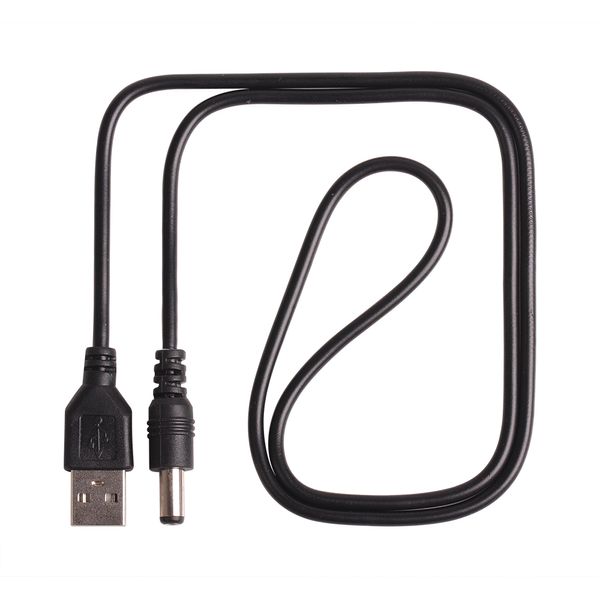 Linea dati elettronica di ricarica da USB a DC5.5 DC Accessori elettronici Cavo di alimentazione con nucleo in rame da USB a DC 5.5 * 2.1mm 300 pz / lotto