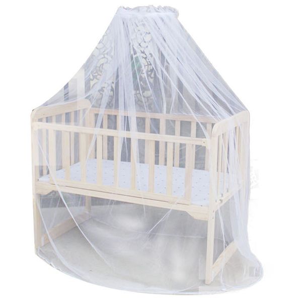 

baby bedding crib mosquito net portable size round toddler baby bed mosquito mesh hung dome curtain net summer new sale 16x42m