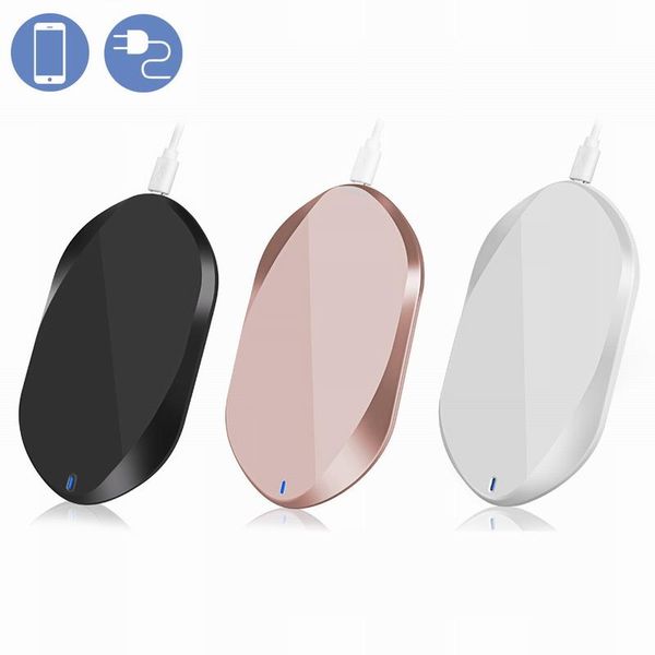 

new qi wireless cell phone fast charge adapter 10w portable charger pad support indicator usb lapcharger for iphone 8 x samsung s7 s8 s9