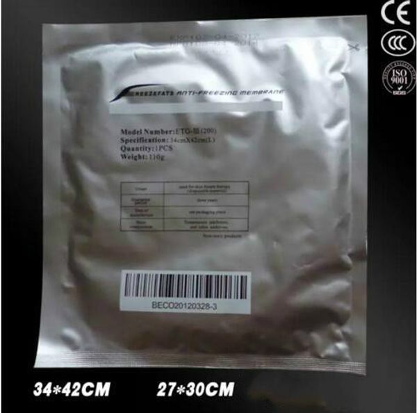 

high qulaity 27*30cm 34*42cm antiing membrane cryolipolysis antie membrane for the zetiq slimming machine ce/dhl