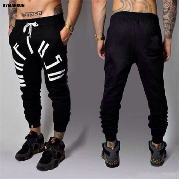 

gymlocker new fashion style men long pants joggers casual fitness sweatpants male trousers gyms bodybuilding pants mens clothes, Black