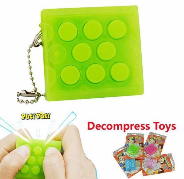 Commercio all'ingrosso Mugen Puchi Puchi Altoparlante Portachiavi Puti Puti pluriball portachiavi Vent Decompress Electric Press gadget per altoparlanti ad aria divertenti PI01