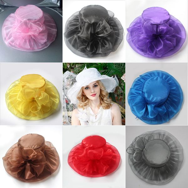 

casual women large folderable 3d floral beach sun hat ing party cap, Blue;gray