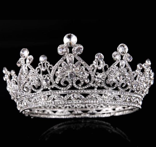 

silver full circle drill, crown princess bride crown wedding accessories
