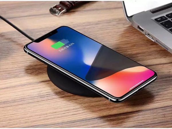 

for iphone x 8 plus qi fast wireless charger quick charger charging 9v 1.67a 5v 2a for samsung s7 edge s8 plus note 8 with retail package