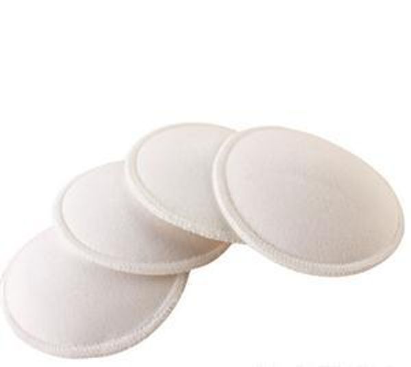 

2 pairs=4pcs reusable nursing baby feeding postpartum breast pads soft absorbent washable nursing pads eco-friendly, White