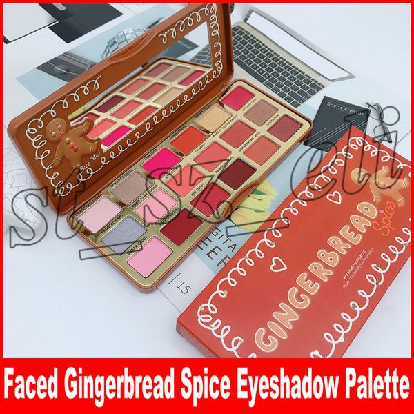 

Faced Makeup Gingerbread Spice Eyeshadow Make up Palette 18 colors Eye shadow Palette Shimmer Matte shadows