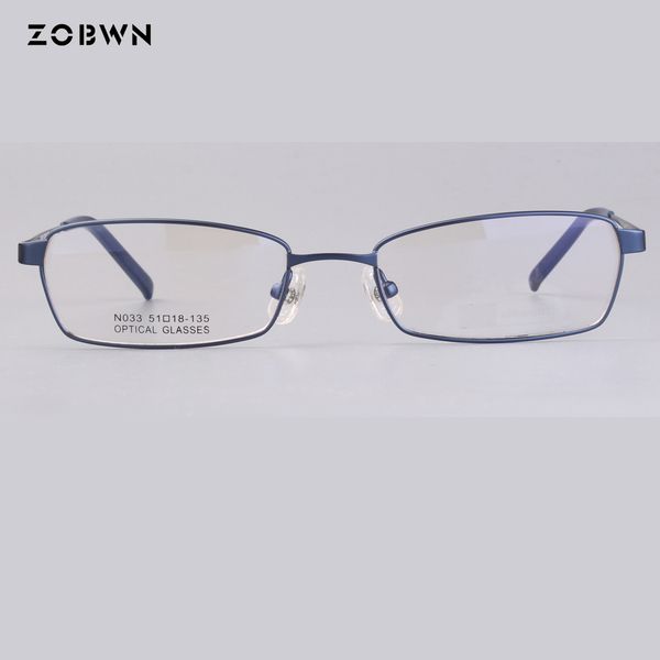 

wholesale classic simple metal frames myopia eyeglasses men women square eyeglasses frame optical glasses oculos de grau, Silver