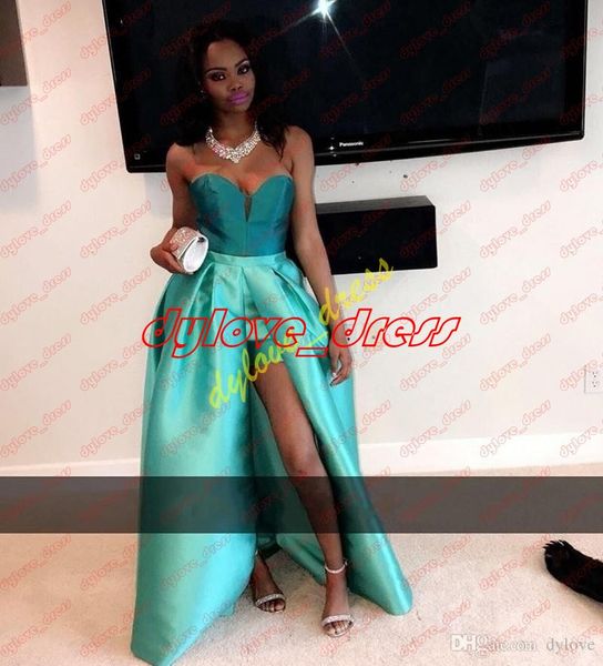 

сексуальный плюс размер синий пром платья высокая низкая пром платье 2018, Black