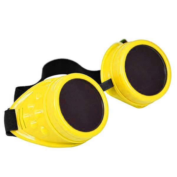 

2017 new gothic vintage victorian style steampunk goggles welding punk gothic glasses 16 colors hipping l1, White;black