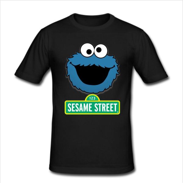 

men's slim fit t shirt size s,m,,xl,2xl - cookie monster, White;black