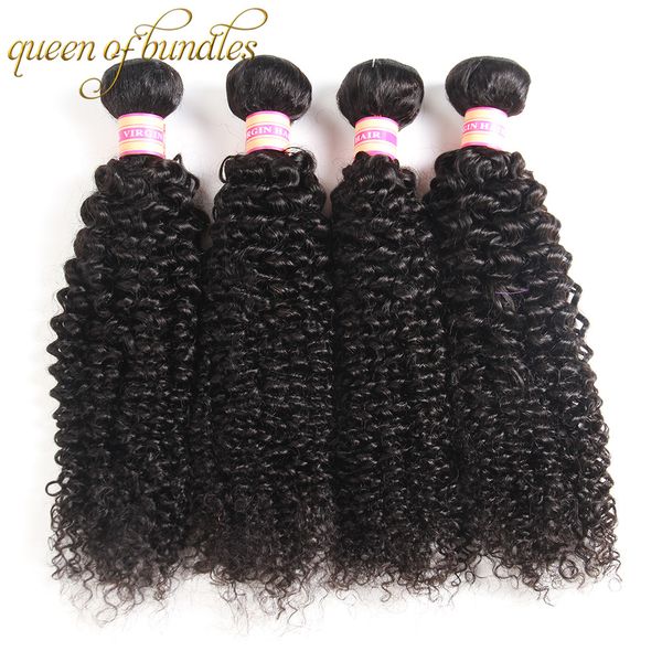 Capelli vergini ricci brasiliani 3/4 pezzi Fasci di capelli umani con tessuto riccio brasiliano Capelli ricci bohémien Cucire trama