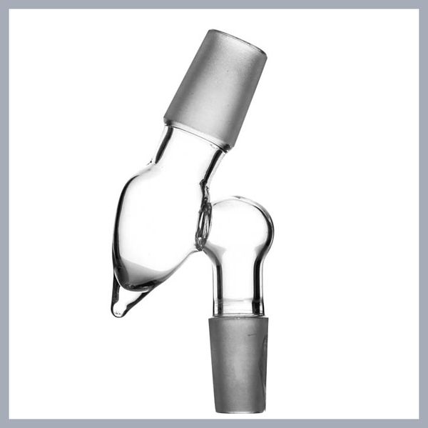 Wasserpfeifen-Glasadapter, neues Design, gemischte Größe mit männlichem Anschluss für Tabak-Wasserpfeife, passend für weibliche