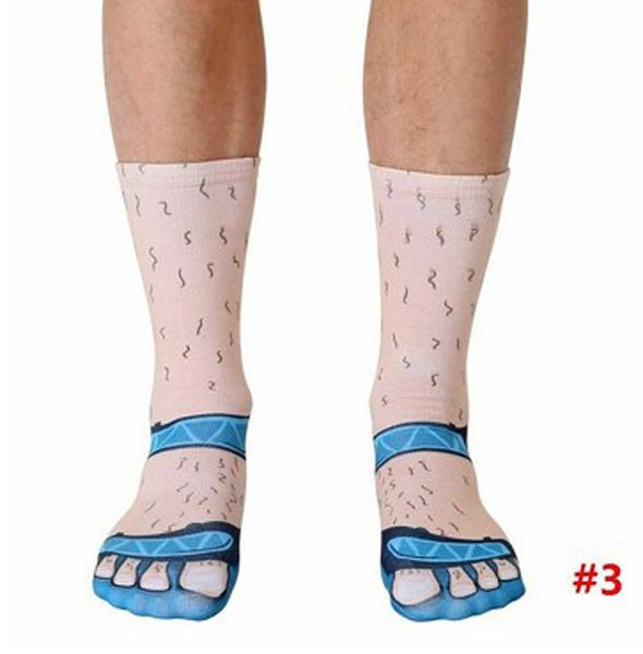 

fabric printing fake split toe sock man woman blue red cycling sport, Black