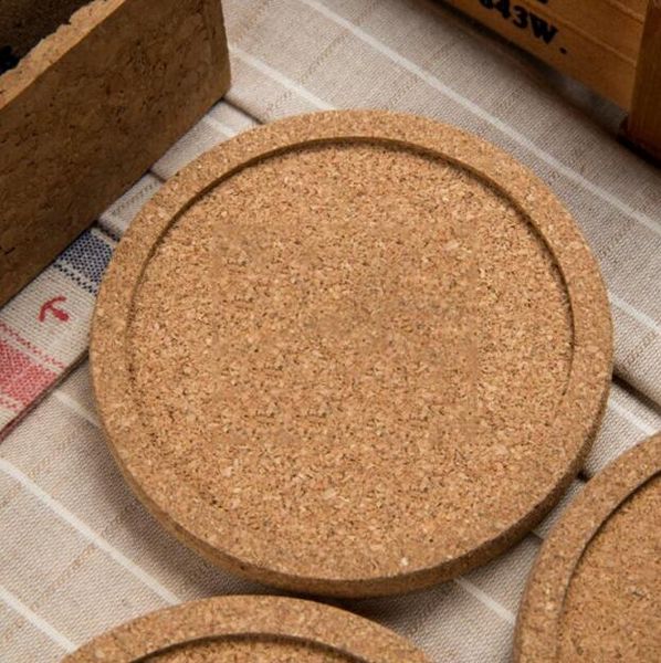 2020 Classic Round Plain Cork Coasters Drink Wine Mats Cork Mat