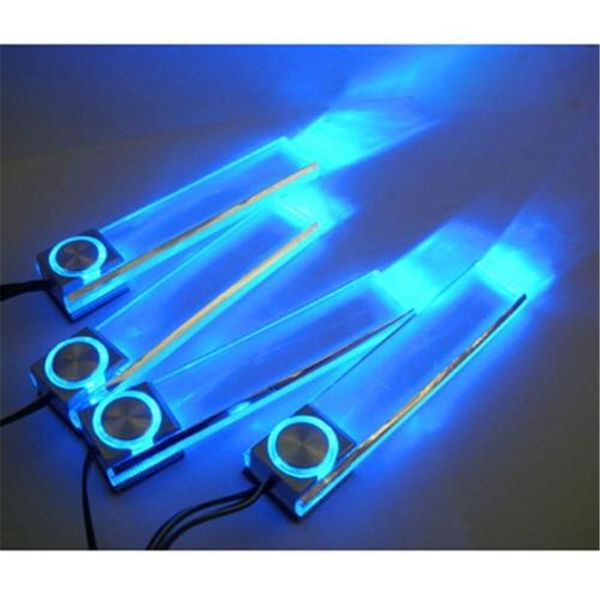 

sekinew blue car lights ornaments romantic led interior floor decoration lamp 12 v 4 in 1 new interior accessories