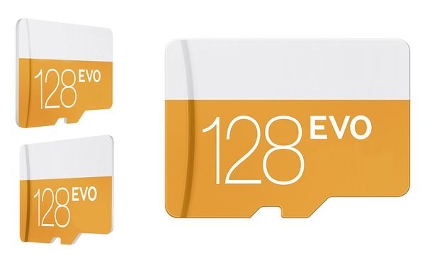 

2018 hot selling Orange EVO 32GB 64GB 128GB 256GB Card TF Card C10 Flash Adapter orange Blue with free shipping