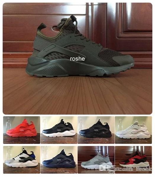 

2016 new colors huaraches 4 iv running shoes for men & women, air huarache run ultra breathable mesh cushion sneakers eur 36-46