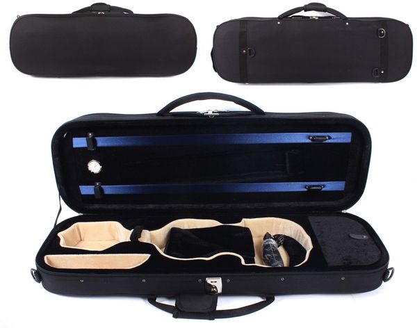 Yinfente Custodia per violino 4/4 Scatola per violino Struttura in legno Borsa per fogli leggera e robusta Dimensione intera