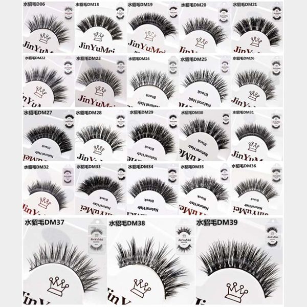 

selling styles 200pairs natural long mink 3d eyelashes wsp lashes mink hair handmade false eyelashes messy nature eye lashes