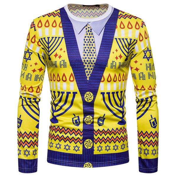 

sunchristmas product men autumn winter xmas christmas printingmen blouse selling fashion style 3l60, White;black
