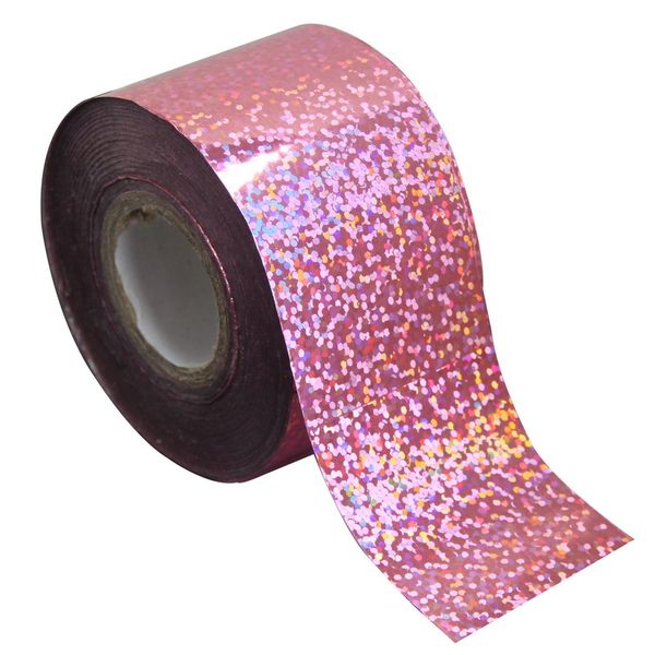 

120m*4cm shine shiny sweet pink nail foil roll harajuku style dot laser transfer nail foil diy decoration universe decal wy244, Black