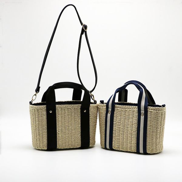 

women natural handbag braided 2018 new rattan bag beach straw bag crossbody summer bags d18102303