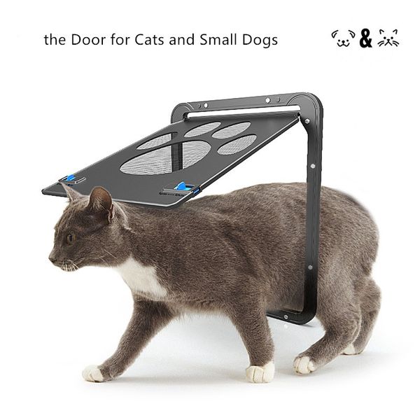 

2018 summer pet supplies paw shape print anti-bite small doggie dogs cat door for window screen wholesale ing