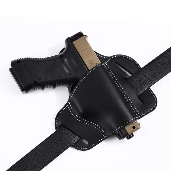 

concealed belt holster general leather black stealth small holster for all compact tactical pistols tactical quick easy gun holster