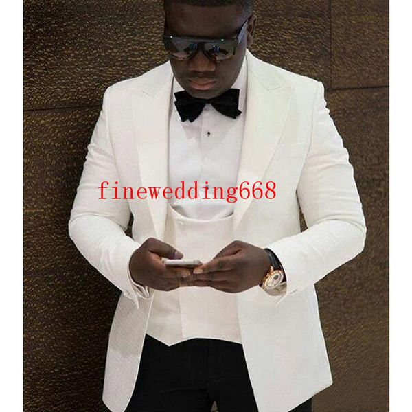 

selling one button groomsmen peak lapel handsome groom tuxedos men suits wedding/prom/dinner man blazer(jacket+pants+tie+vest) m31, Black;gray
