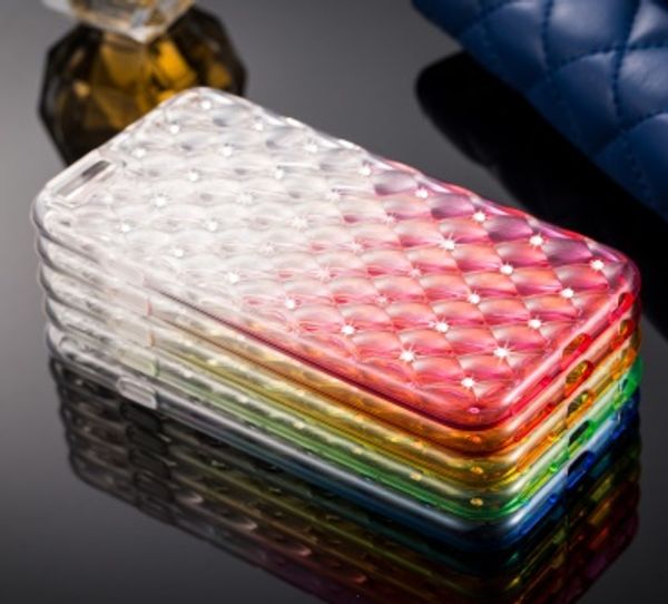

fashion gradient tpu phone case for iphone x 8 7 plus rainbow soft rubber back cover color for iphone8 iphonex xr