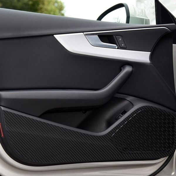 

Двери Автомобиля Анти Удар Pad Защиты Наклейки Углеродного Волокна Наклейки Для Audi A3 Q3 Q5 Q7 Авто Аксессуары Для Интерьера