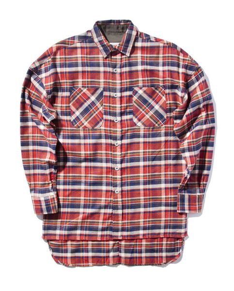 

homens oversized camisa de flanela xadrez de manga comprida 2018 primavera hip hop camisas homem homens roupas bk20bi, Black;brown