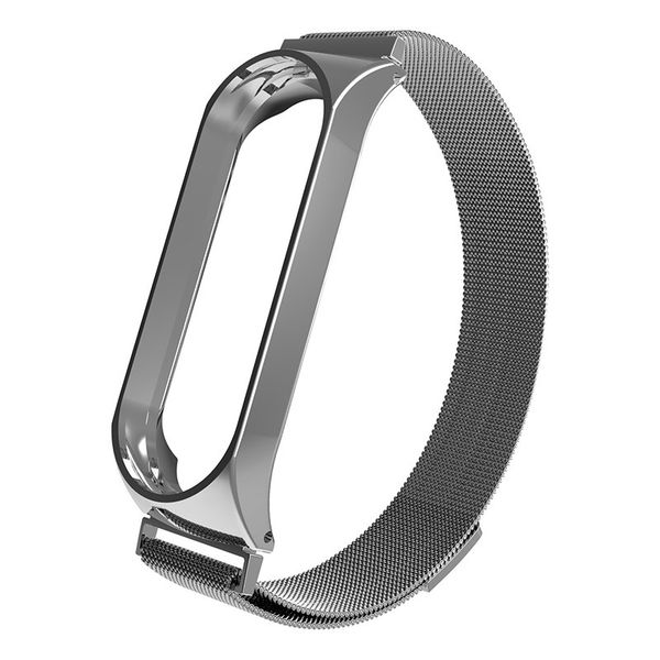 

milanese loop stainless steel bracelet watch strap for xiaomi mi band 3 gear s3 band bracelet for watches stainless steel, Black;brown